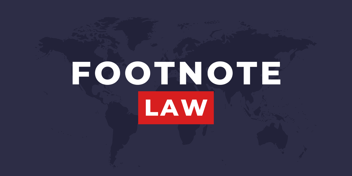 Welcome to FootnoteLaw ⚖️